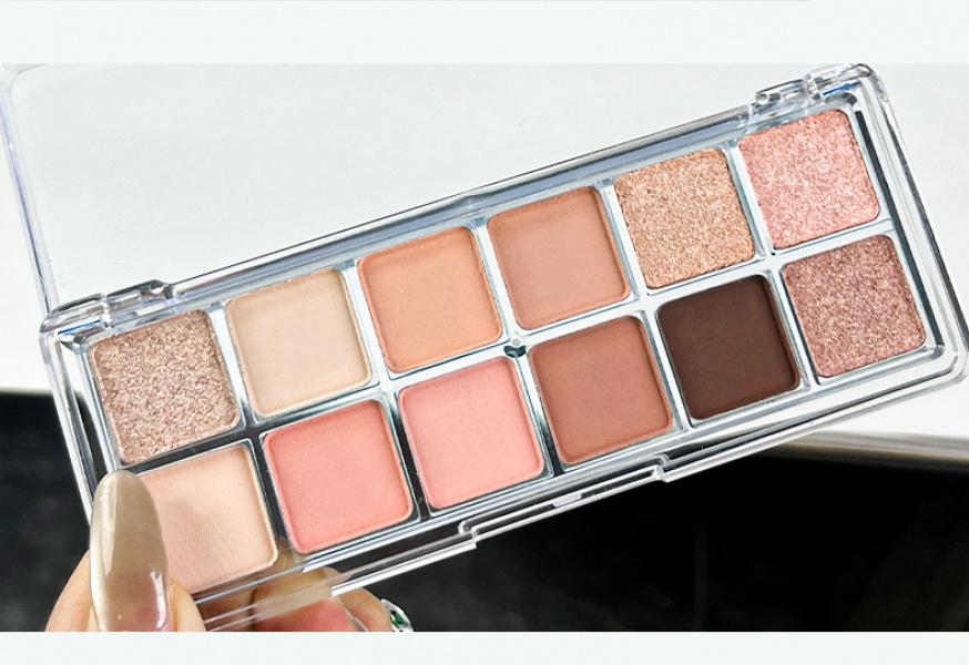 12 Shades Pro Touch Eyeshadow Palette  Waterproof Lasting