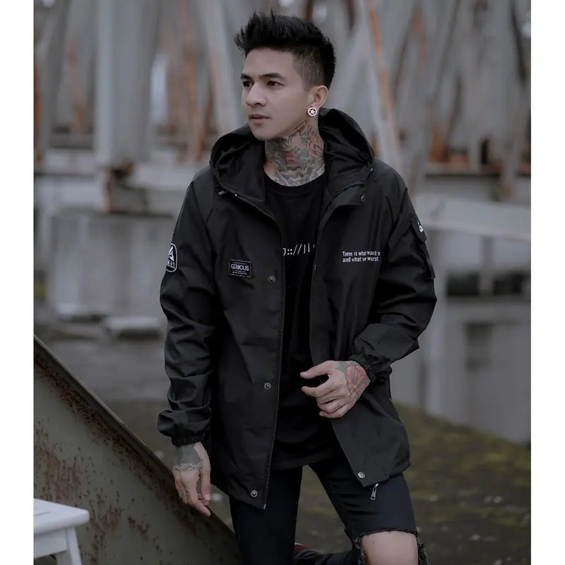 JAKET PRIA - JAKET CASUAL PRIA-JAKET SALVIOHEXIA-JAKET WATERPROOF OUTDOOR -JAKET PARASUT PRIA MURAH Cowok Nyaman Unisex Lembut Keren Distro Bandung 6