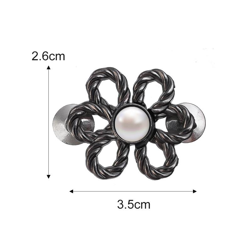 Product Introduction of 2Pcs Detachable Exquisite Six-petal Flower Waist Buckle Adjustable Tighten Waist Buckle Jeans Pants Trousers Snap Fastener No Sew 21