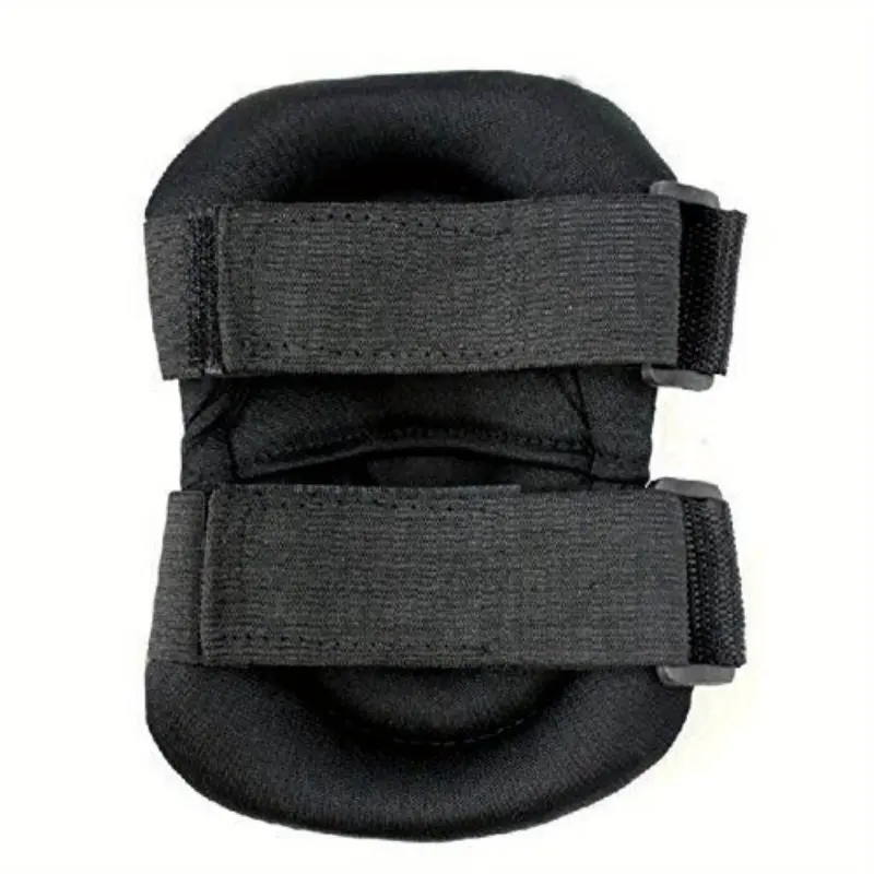 [Black EVA/PE Knee & Elbow Pads] Black Knee & Elbow Pads Set with Air Cushion - EVA/PE, Buckle Closure for Ice Skating & Outdoor Sports Safety 2