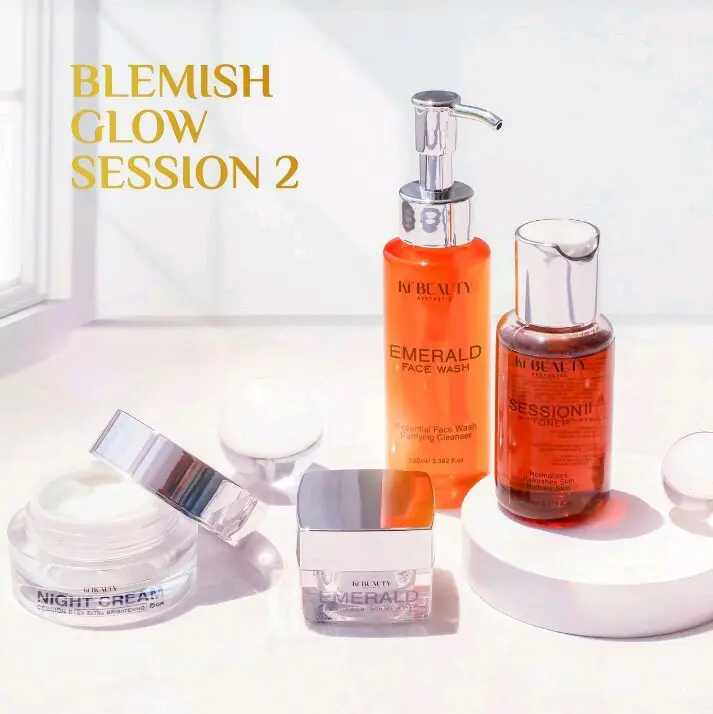 BLEMISH GLOW SESSION 2 NEW FORMULA EMERALD  SESSION 2 Semua Jenis Kulit Mencerahkan Perawatan