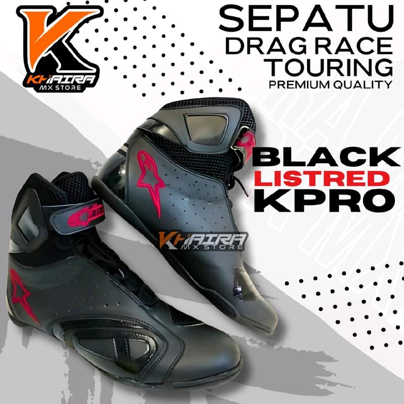 Sepatu drag bike race K-pro/sepatu touring 01 1