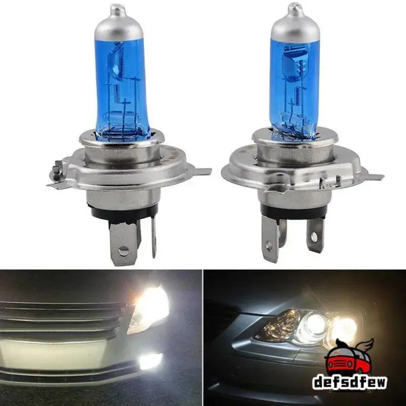 H4 LED Light 12V 1500LM Decorative Lamps UV-resistant White 2pcs 6000K 9003 Bright Light H4/HB2 Headlight Car Accessories