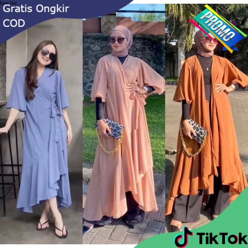 Outer Amora Bahan Ceruty Babydoll Premium DRESS | TERBARU [BEST SELLER] 0