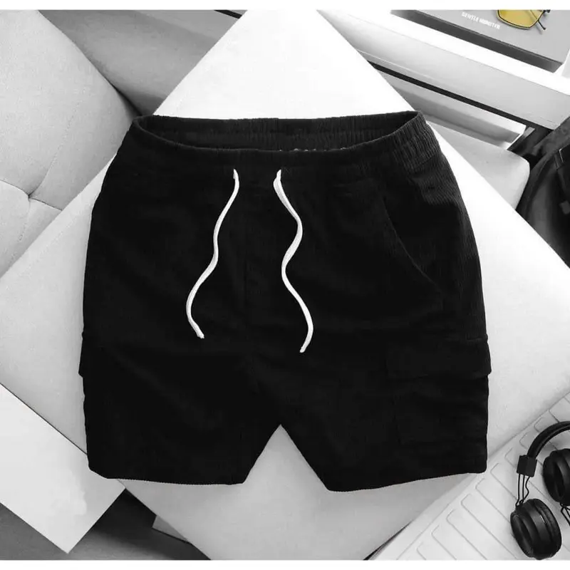 Quần Đùi Nam Túi hộp, Quần Short Nam túi hộp Trơn Chất nhung tăm mềm mịn, dày dặn Thoải Mái - QSNT02 HAL Store 5