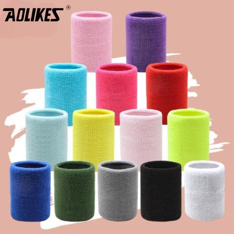 Băng Cổ Tay Aolikes 8Cm Chặn Mồ Hôi Thể Thao, Tập Gym, Chạy Bộ, Bóng Rổ, Tennis,Dây Đeo Cổ Tay ThểThao Cotton Thoáng Mát 0