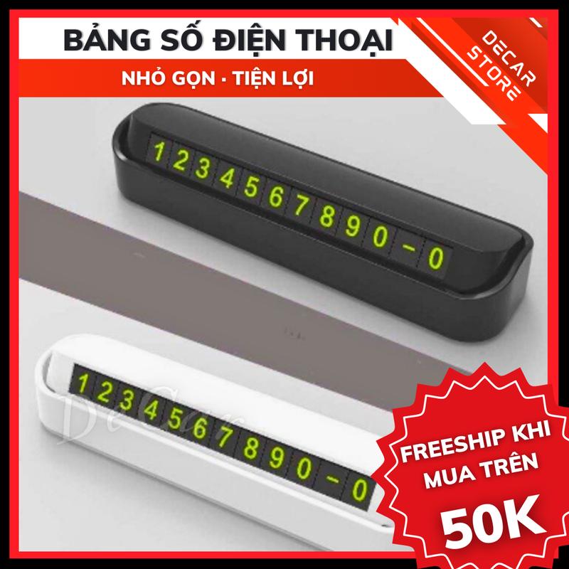 Bảng số điện thoại để taplo phụ kiện trang trí ô tô nội thất xe hơi