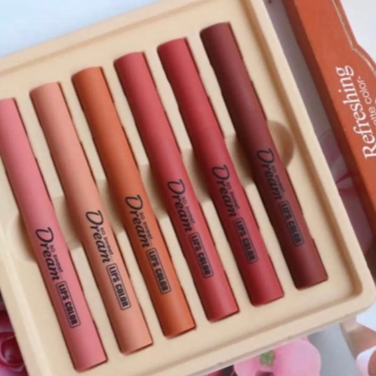 (Dapat 6pcs) tanako sweet dream/ hasaya girl/ohmyhost lipstik matta