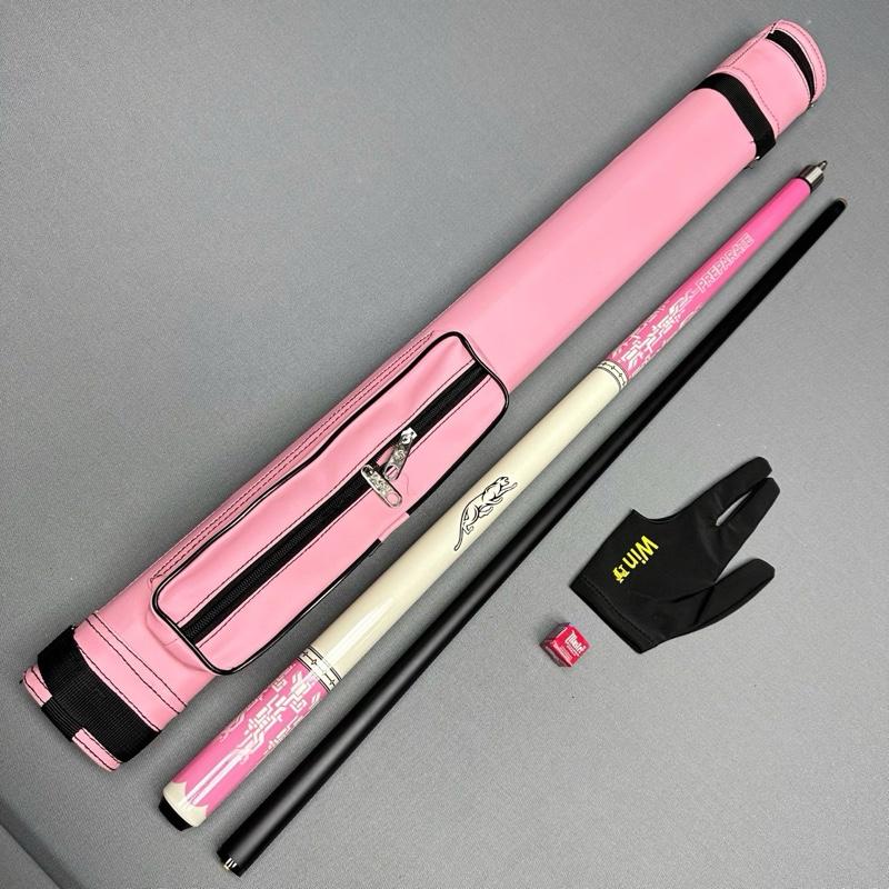 Combo cơ màu hồng - Cơ Preoai Pink 2025 - Ngọn phủ carbon - Bao da - găng - lơ -Cơ Bida -T806 cue stick