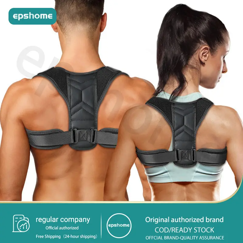 EPSHOEM Adjustable Back Supporter Posture Corrector For Men Strong Support Lumbar Spine Back Support Steel plate Enhance temperament Back Stretcher Posture Humpback Orthosis Brace