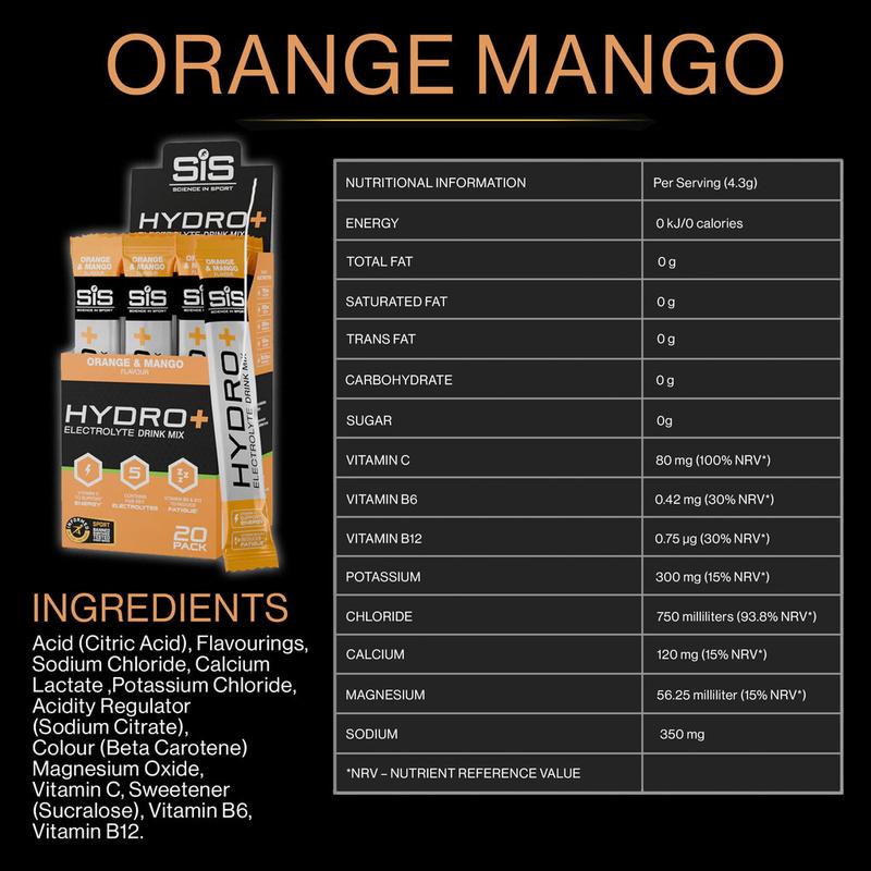 Product Introduction of SiS (Free Bottle) Science In Sport Hydro+ Electrolyte Powder Mix Marathon Reduce Fatigue 40 Sachets, Marathon, Running, Cycling, Fitness, Gym, Hydration, Endurance, Rehydration, Electrolytes, Stamina 7