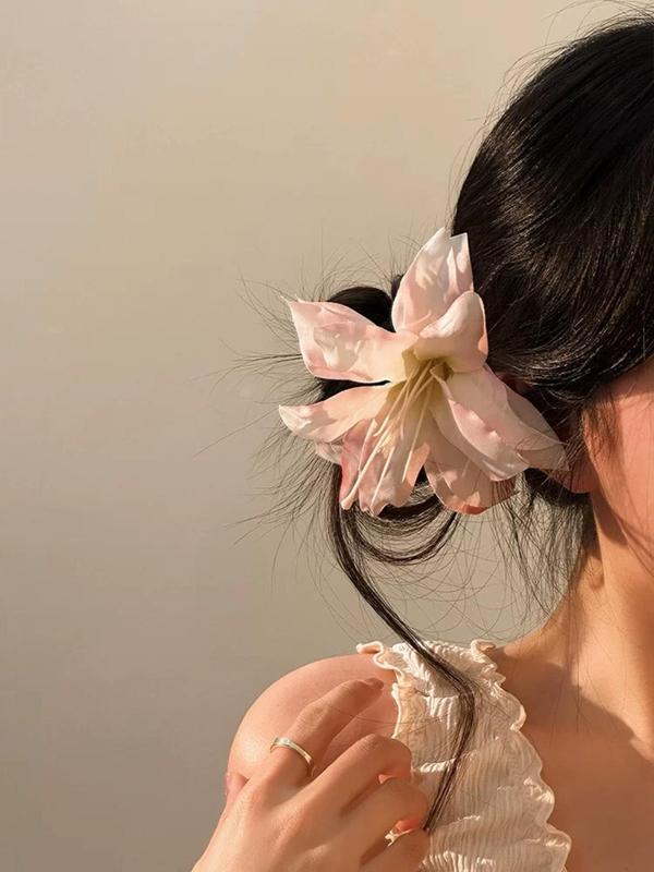 Vintage Flower Design Hair Clips, Elegant Hair Accessories for Women & Girls, Minimalist Headwear Suitable for Thick Hair 8
