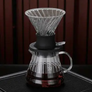 One Two Cups V60 Coffee Dripper Alat Seduh Kopi Manual Kaca - Jn23
