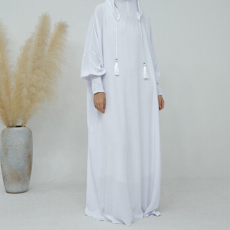 Product Introduction of Váy Hoodie Phụ Nữ Hồi Giáo, 1 Chiếc, Dài Tay Áo, Dáng Rộng Rãi, Áo Choàng Maxi, Abaya, Áo Jilbab 32