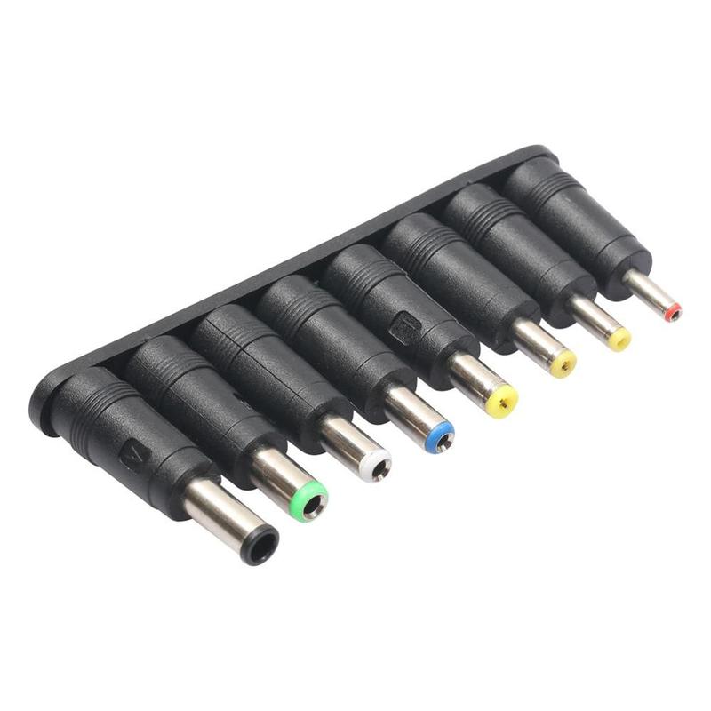 Palam Penukaran Penyesuai Kuasa Komputer Riba, Universal, Set 8, Pemisah HUB 8 dalam 1, Penyambung DC, Penyesuai Bekalan Kuasa DC, Palam DC ke USB, Palam Boleh Tukar 3