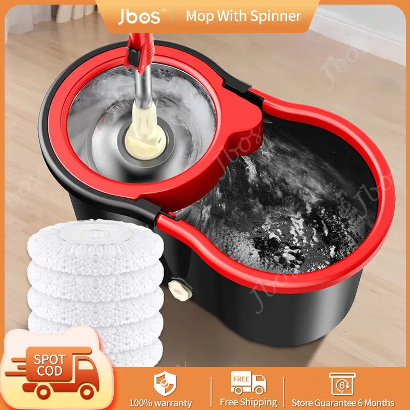 Davibee Mop With Spinner And Bucket Magic Tornado Mop Wet And Dry Scrubbing 2in1 Rotary Mop Bucket Set
