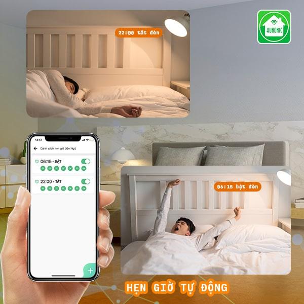 Công Tắc Cảm Ứng Thông Minh HUNONIC DATIC 1 Nút Đen/Trắng Điều Khiển Từ Xa Bằng Điện Thoại Wifi - Chính hãng Bluetooth Bảo hành của nhà sản xuất 6