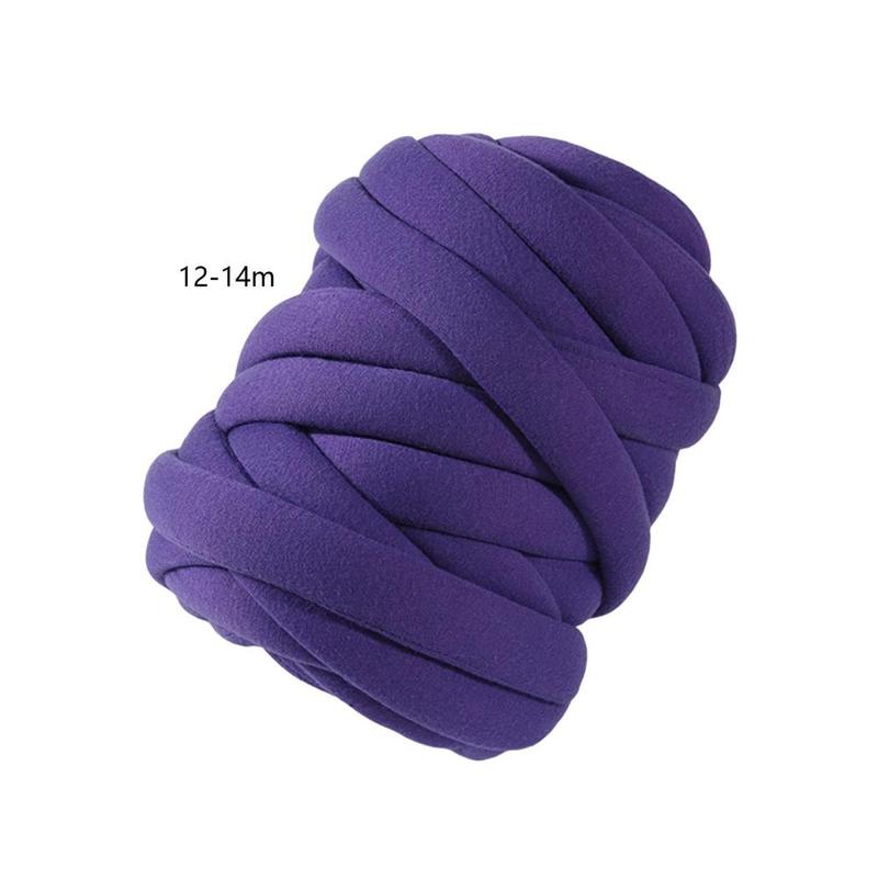 Product Introduction of Thick Chunky Yarn Weight Yarn Soft Filling Hand Knitting Jumbo Tubular Yarn Bulky Yarn for Knitted Blanket Mat Macrame Hats Scarf Sweater 0