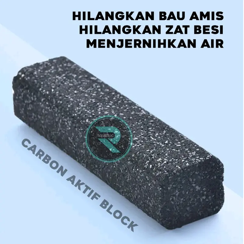 karbon aktiv block penjernih air aquarium hilangkan bau amis 0