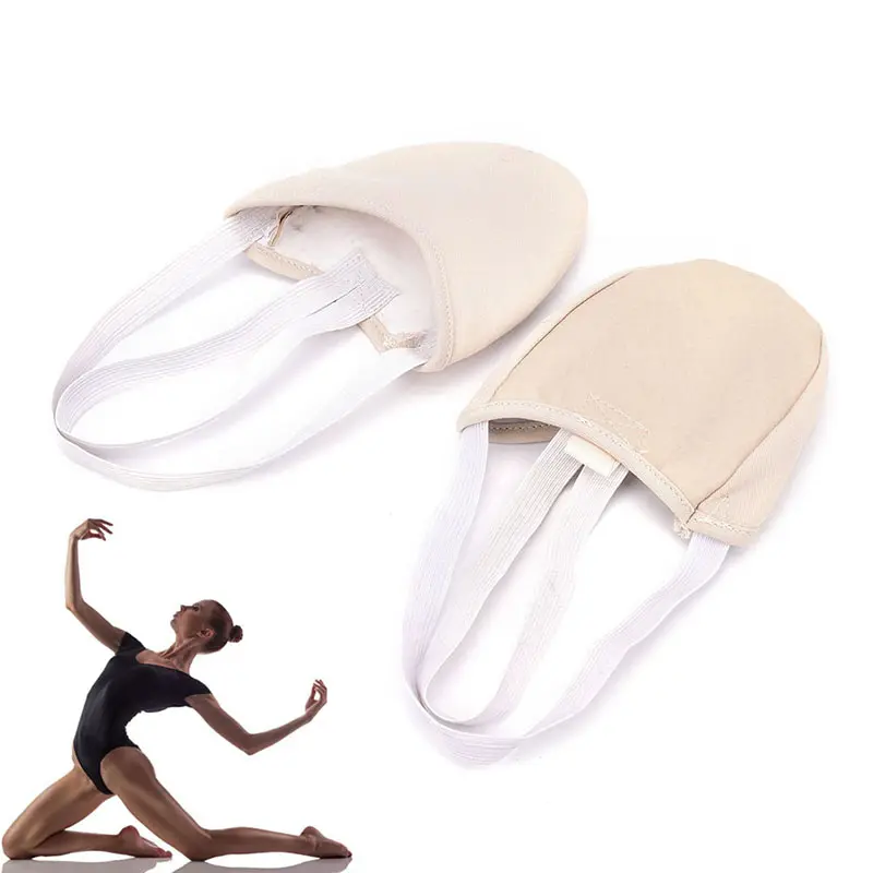 Half PU Leather Sole ballet pointe Dance Shoes Rhythmic Gymnastics Slippers Foot