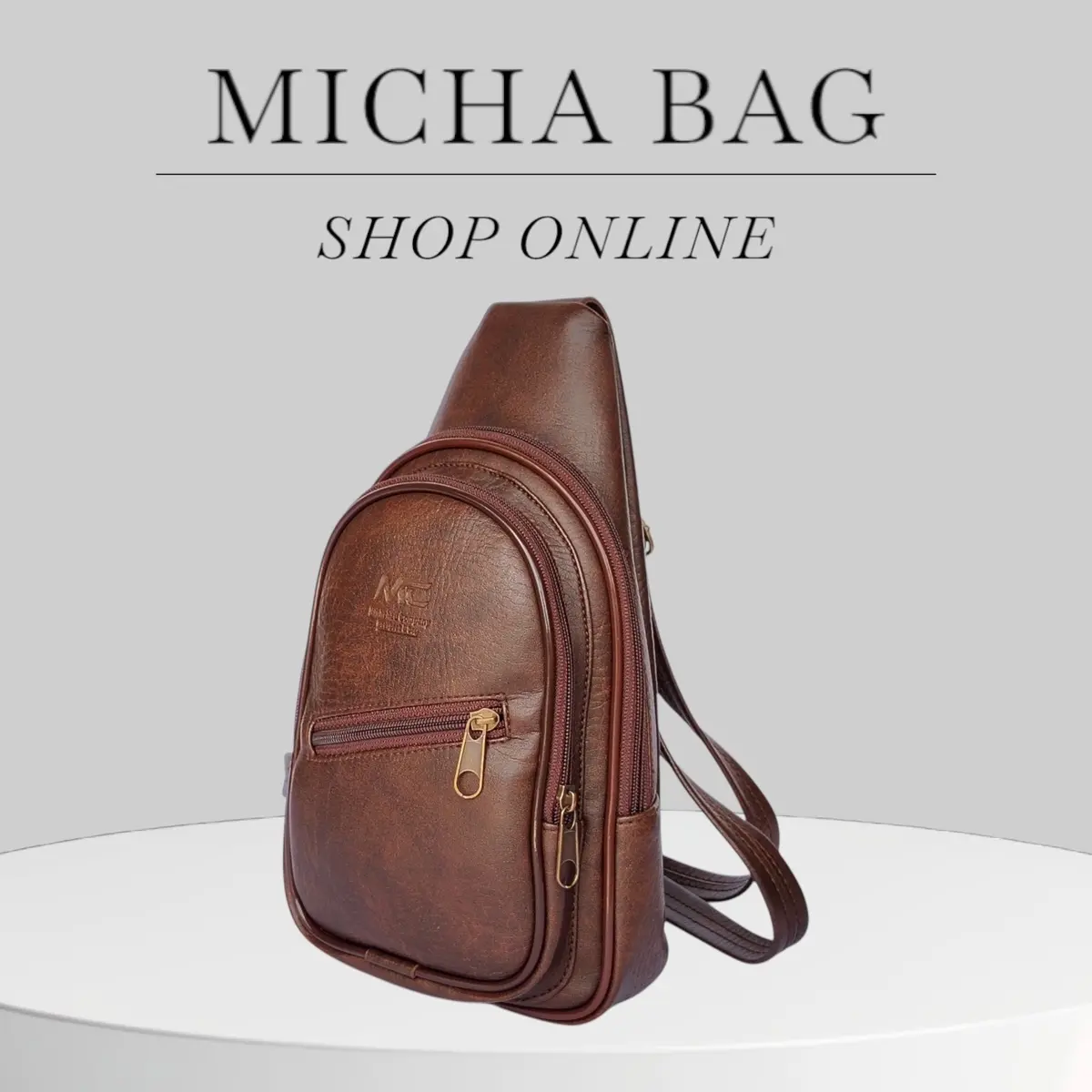 Túi đeo chéo nam da pu hột xoài 10x17x31 cm - Đồng Đeo Vai chongnuoc Bag Nhung