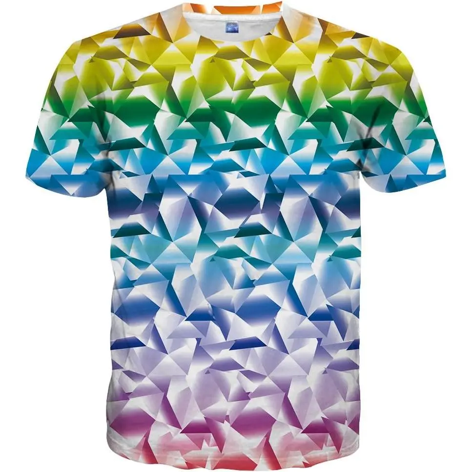 Áo Sơ Mi In 3D, Unisex, Họa Tiết Không Gian Đầy Màu Sắc, Áo Thun, Thích Hợp Cho Thanh Niên