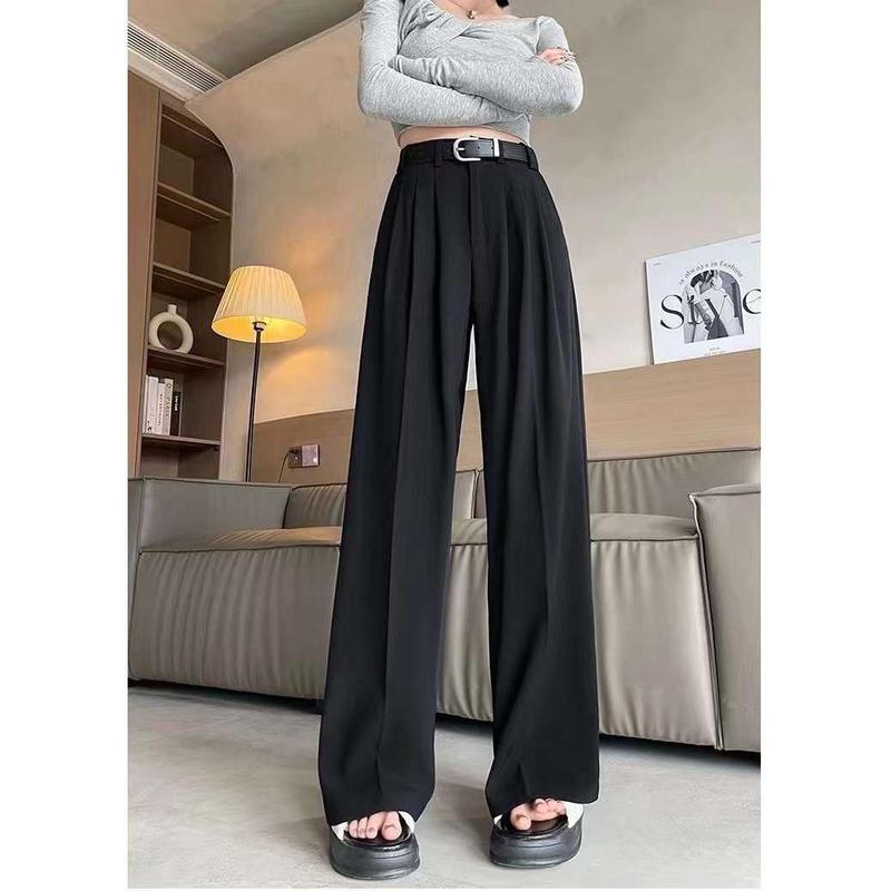 TẶNG ĐAI TRÊN LIVE Quần Tây Ống Rộng INNO 3 Ly 4 Đỉa Dáng Suông Cạp Cao Lưng Liền Tôn Eo Tôn Dáng TA-569 Women Nữ - Chất GOLD NHẬT Ong Pants