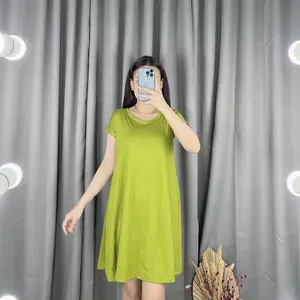 Dress Mola 975 / Swing dress / Dress wanita Best seller casual rayon Stretch Bumil Midi