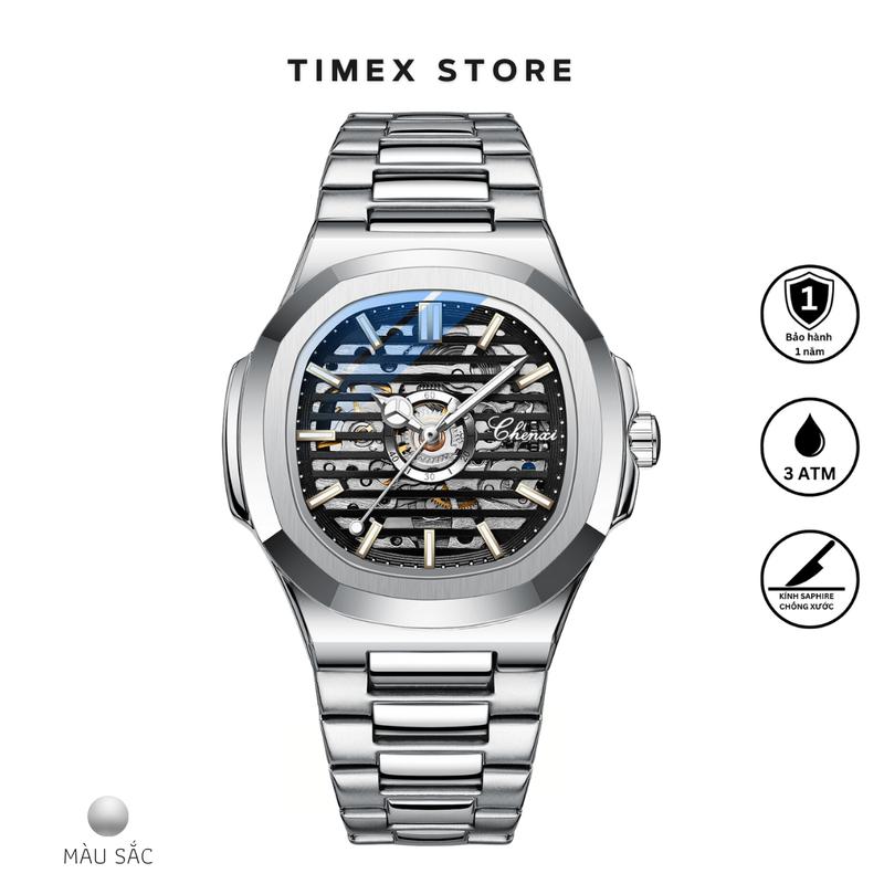 Đồng hồ cơ nam CHENXI CX8822 phiên bản tàu ngầm - Dây thép chống gỉ, chống nước, chống xước Watch Đeo Tay- Tặng kèm tháo chốt