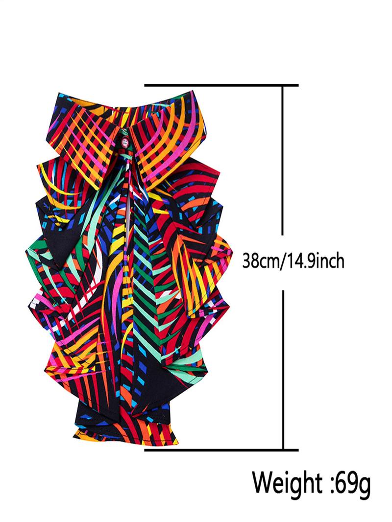 Product Introduction of Ethnic Pattern Tiered Layer Tie, Fashionable Tie for Women & Girls, Casual Fashion Accessories for Party, Daily Clothing Decor, Trendy All-match & Exquisite Clothes Accessories for Birthday Gift 7