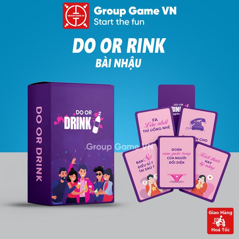  Bộ bài nhậu DO OR DRINK 66 Lá chơi với bạn bè - Drinking Game uống bia rươu say sưa quên lối về 