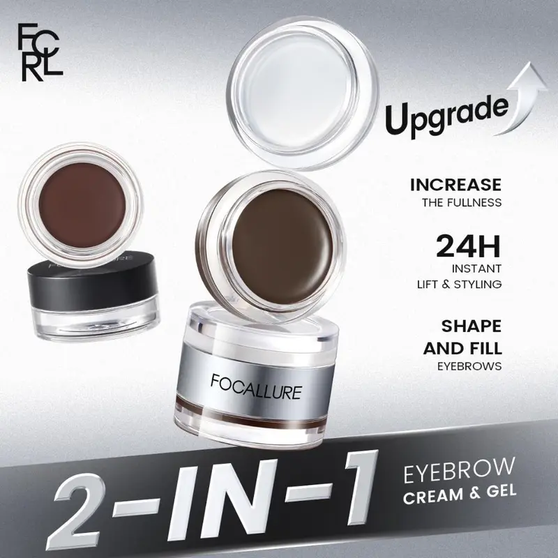 FOCALLURE 2-in-1 Eyebrow Cream & Setting Gel 3D Pro-shape 2