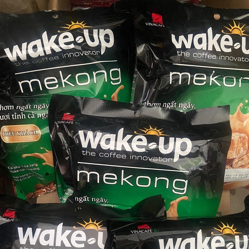 Combo 3 túi cafe wake-up mekong đậm cafe (mẫu mới xanh) cà phê coffee ống nescafe original XANH sữa cf đa năng chapman no4 ca phe thảo mộc trúc bạch americano sweet lab infact d'mood temcafe kopi instan min mix