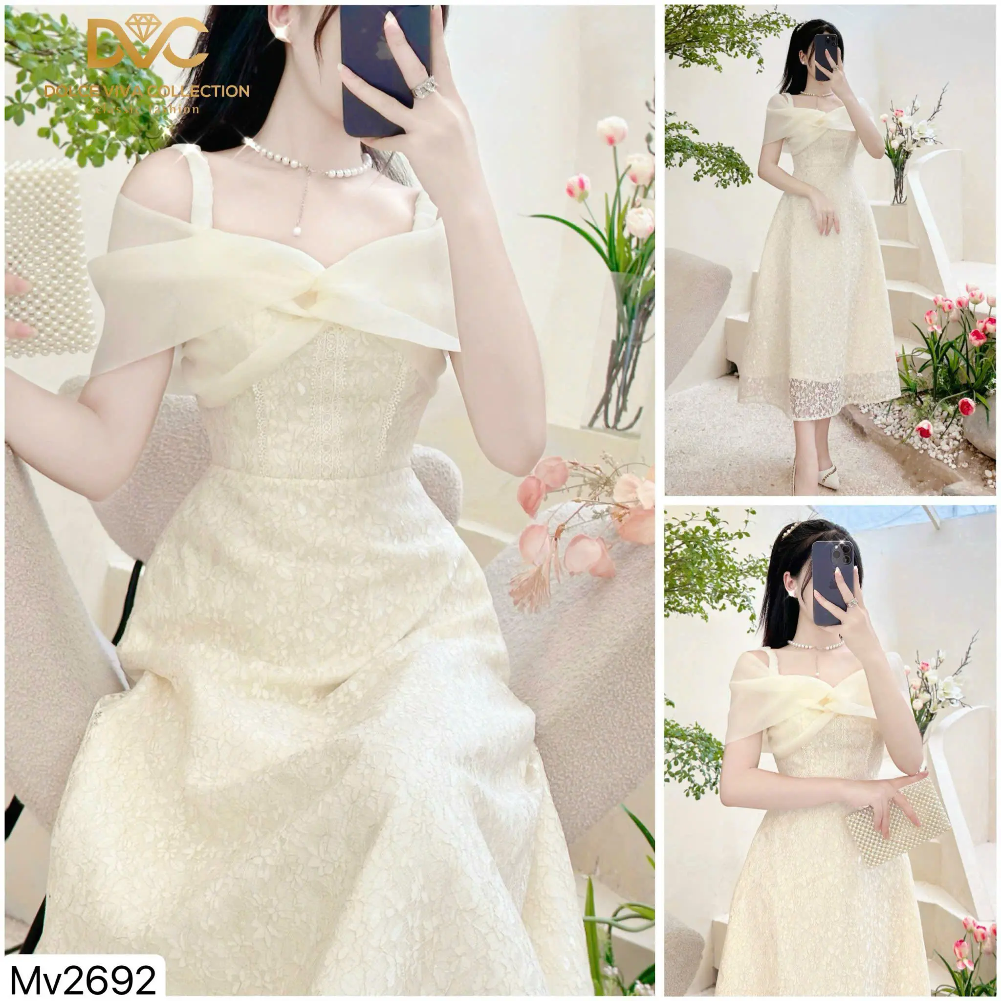 MV2692 SẴN MIỄN SHIP VÁY 2 DÂY ĐI TIỆC, VÁY NỮ TRỄ VAI DẠO PHỐ SANG CHẢNH DRESS/WOMEN váy  đuôi cô dâu Voan tơ