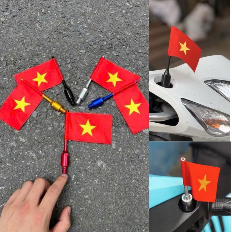  Ốc Chân Gương Gắn Xe Máy Mẫu Lá Cờ Tổ Quốc Ốc Lá Cờ Gắn Gương Cho Các Loại Xe 