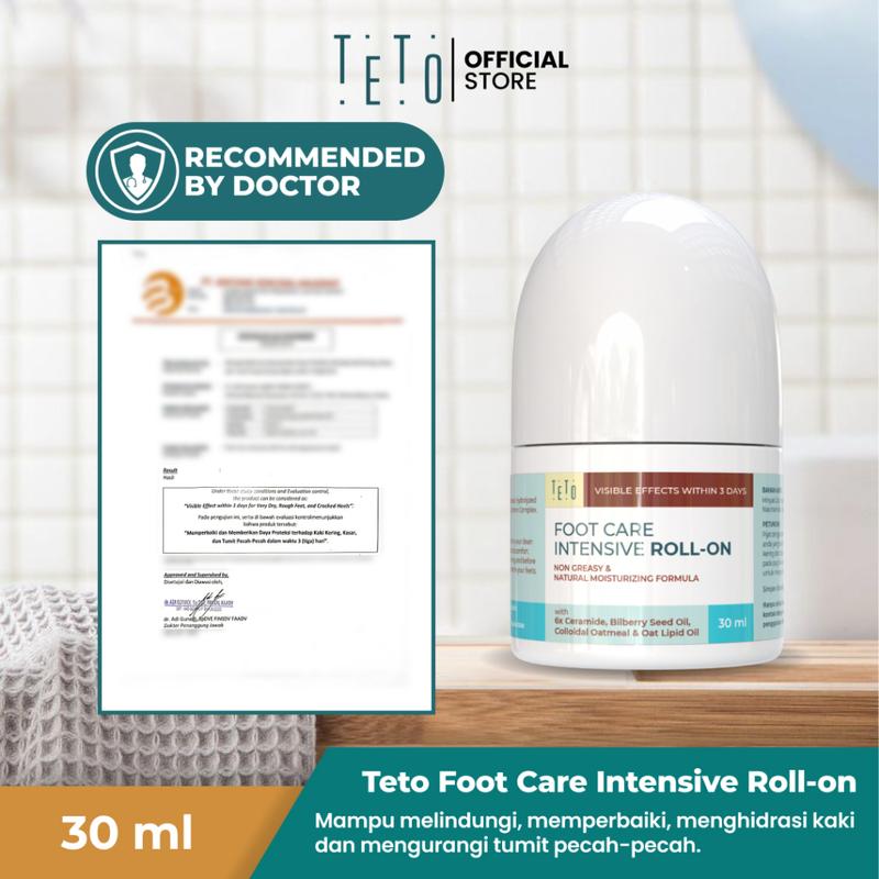 TeTo Foot Care Intensive Roll On 30ml - Perawatan Kaki Terbaik Kering Hand Tangan 6