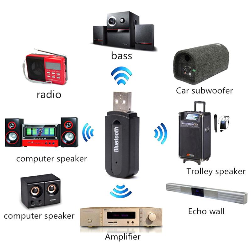 Product Introduction of USB Bluetooth 2.0 PC Adapter Wireless Stereo Audio Music Receiver 3.5mm Aux Jack For PC Laptop Computer Speaker Headsets 20