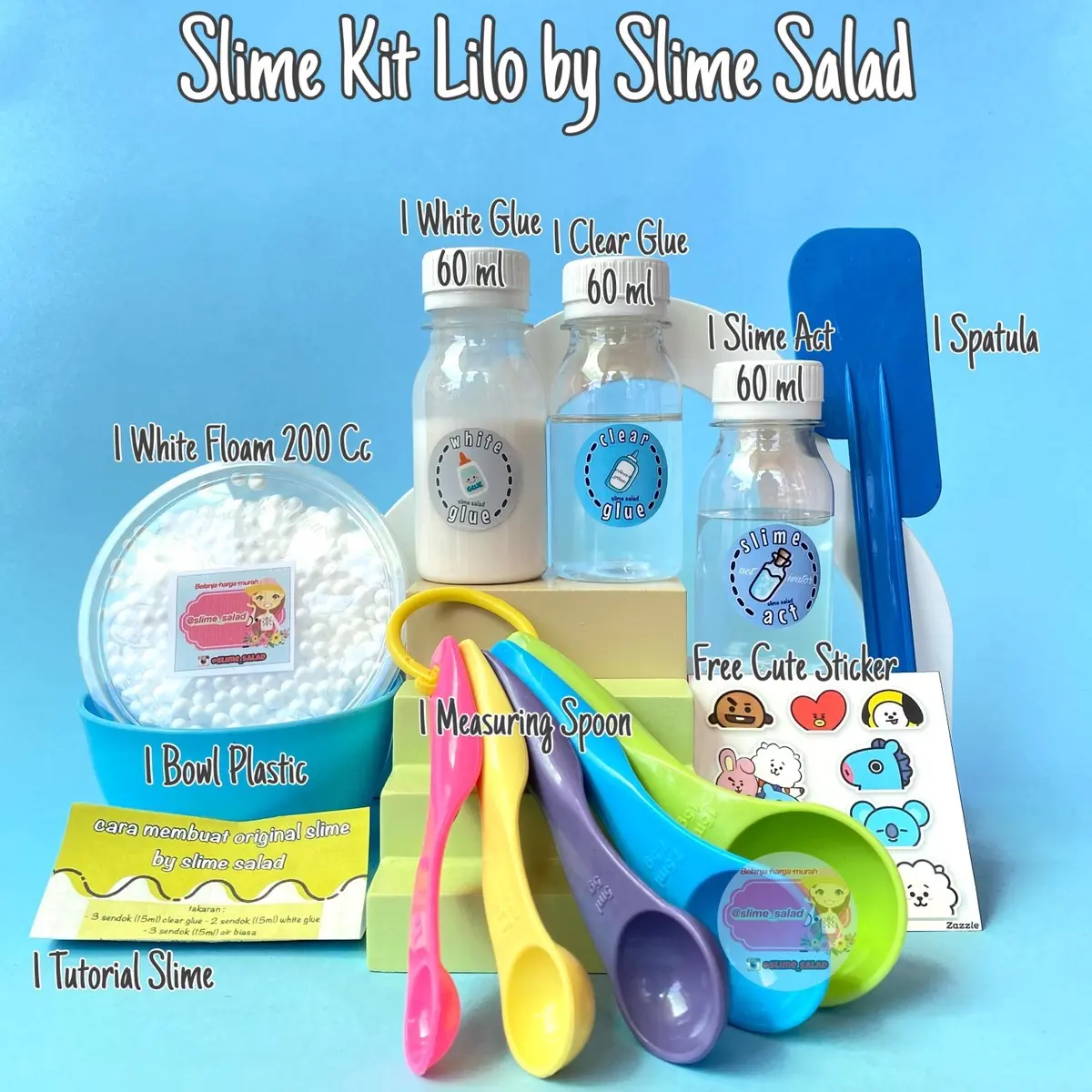 Slime Kit Lilo | Paket Slime Lengkap Lilo