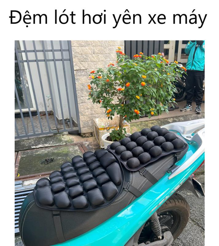  Đệm Lót Yên Xe Máy Bơm Hơi Đàn Hồi - Ngồi Cả Ngày Không Mỏi JFT Phụ Kiện 