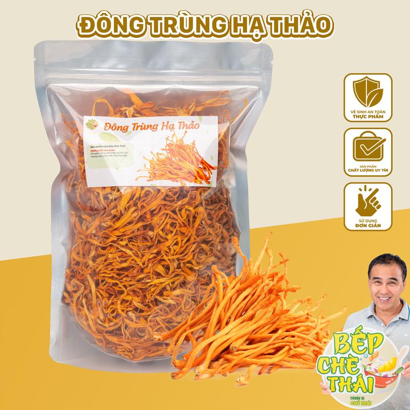 Bông Đông Trùng Hạ Thảo Sấy Khô Trùng Thảo Hoa - Túi 100Gr 500gr - Bếp Chè Thái