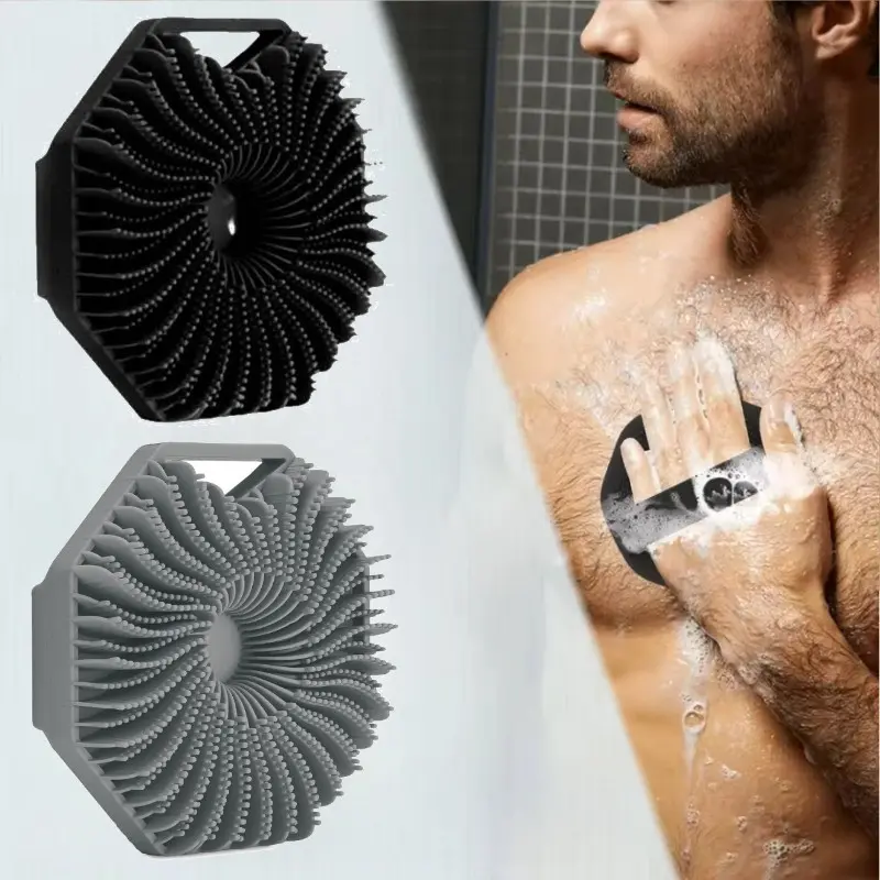 Sikat Mandi Silikon Lembut / Sisir Mandi Spons Mandi Shower / Silicone Sikat Gosok Punggung