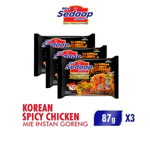 Sedaap Mie Instan Korean Spicy Chicken Bag 87g x3