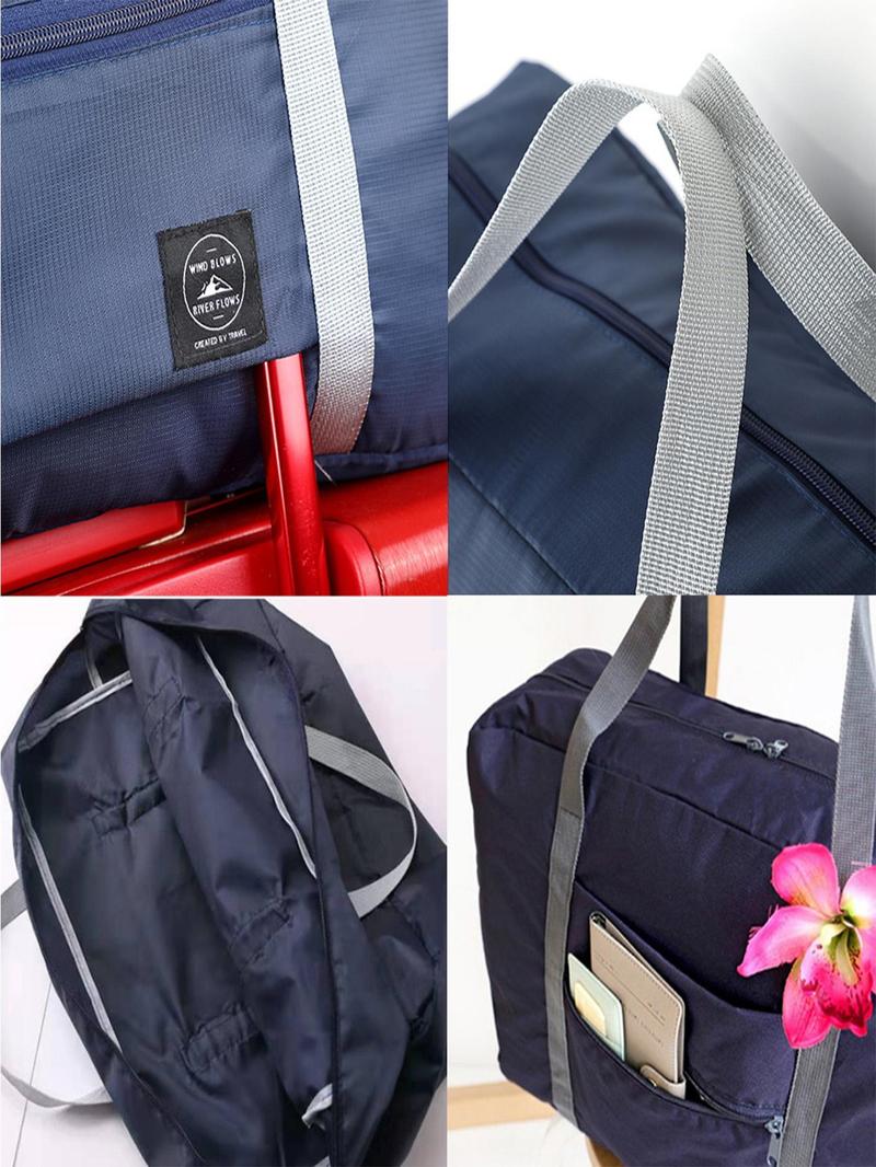 Product Introduction of Letter Pattern Travel Bag, Large Capacity Duffle Bag, Weekend Overnight Bag, Closet Organizer Tote Bag, Fashion Women Weekend Bag, Travel Carry Bag 3