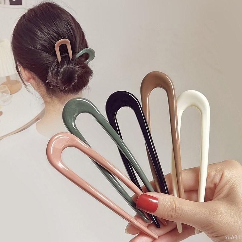Ghim hoa mai  Nét đẹp vượt thời gian Trâm cài tóc chữ U búi tóc cổ điển màu bóng trơn đơn giản thanh lịch giá rẻ K138 kẹp  hàn  quốc  sứ  càng  cua  3  răng  vịt  lò  xo trâm  bằng  vợt  cầu  lông sét keptoc set  có  hộp  đựng  con kepgap  custom  tên 0