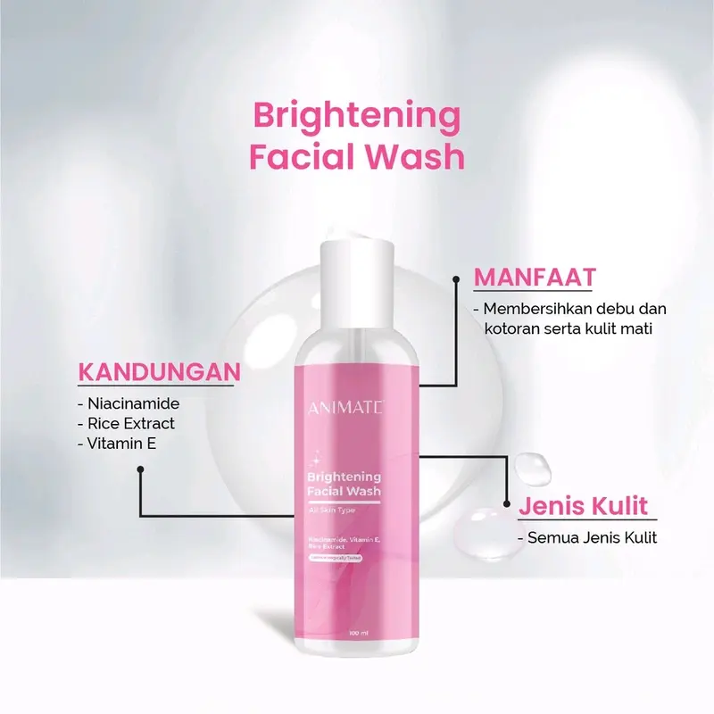 Animate Whitening Series | Day Night Toner Facial Wash 1