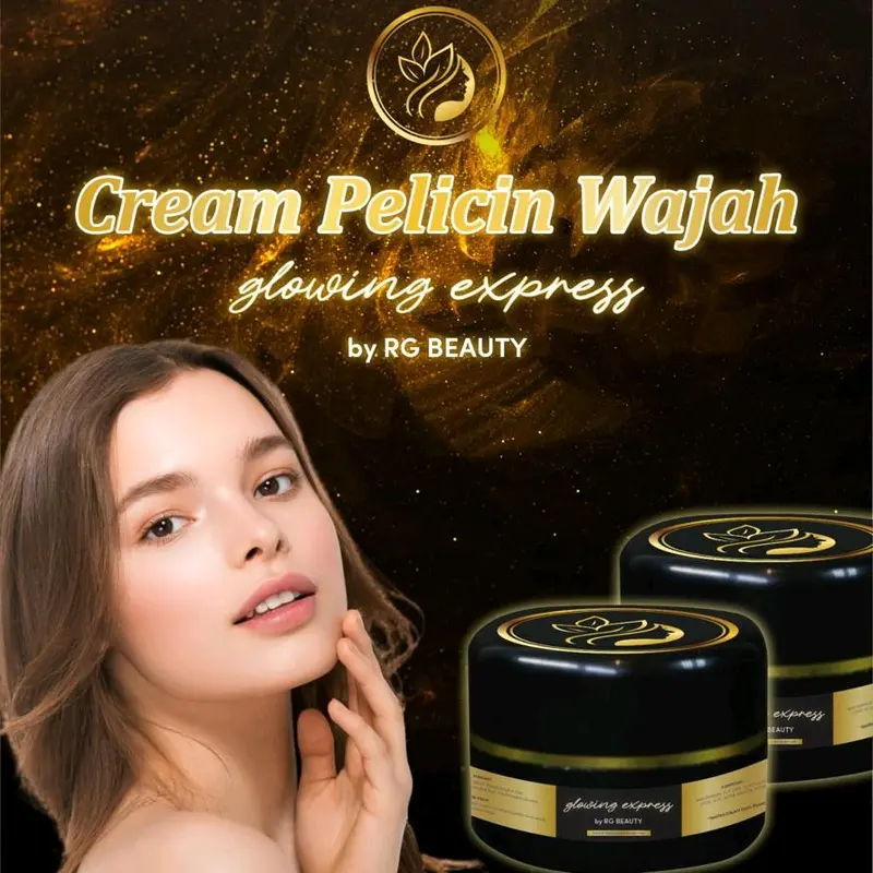 Pelicin Wajah Glowing Express RgSkin Beauty cream flek bandel Mencerahkan whitening 1