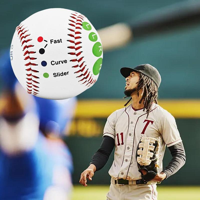 Product Introduction of 1 Pc Pitch Training Baseball With Finger Placement Markers Standard Baseball Pitching Trainer Kit Training Aid For Pitching Practice 23