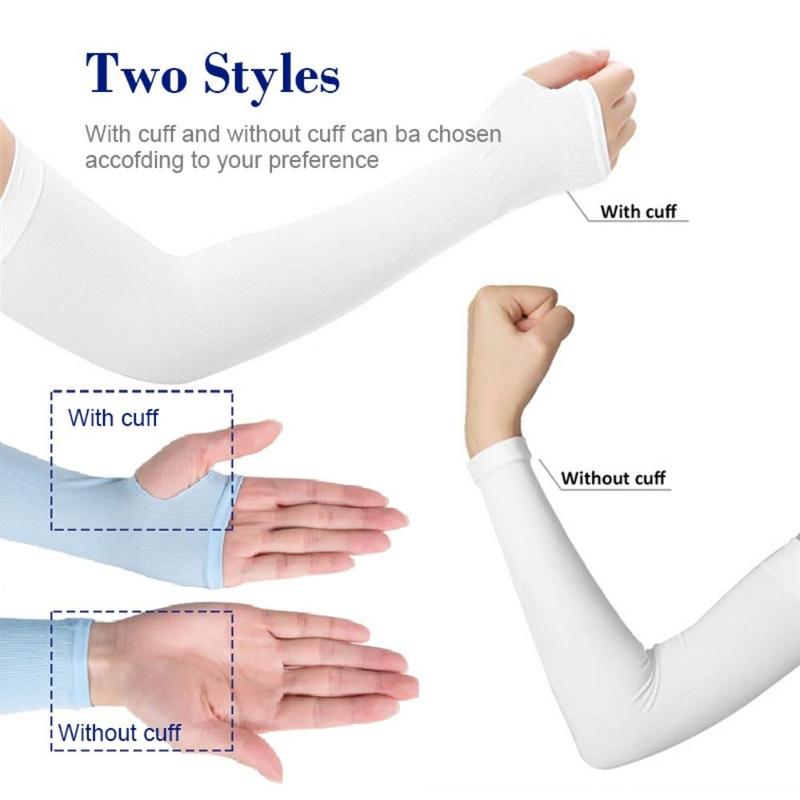 Tay Áo, Ngầu Mùa Hè Mới, Chống Tia UV, Hở Ngón Tay, Dài Tay, Làm Bằng Lụa Lạnh, Chống Nắng, Tay Áo Cánh Tay Thích Hợp Cho Phụ Nữ Và Nam Giới 4