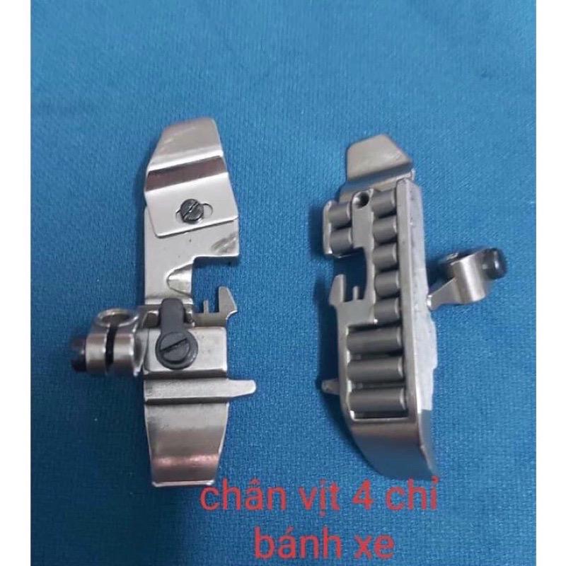 Chân vịt chống nhăn máy vắt sổ công nghiệp 4 chỉ, chân vịt banh xe chống nhăn vắt sổ nhe