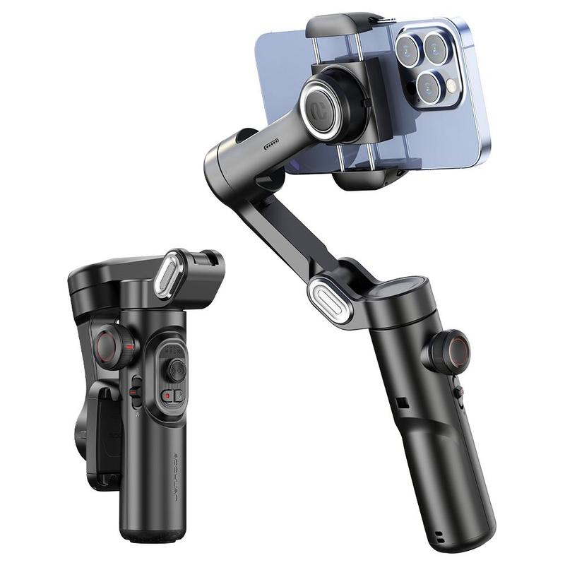 3 Axis Anti-shake Shooting Tripod Stand, Summer Auto Face Tracking Gimbal Stabilizer, 360° Rotation Smartphone Gimbal Stabilizer, Selfie Phone Tripod Stick for iPhone, Camera Tripod 7